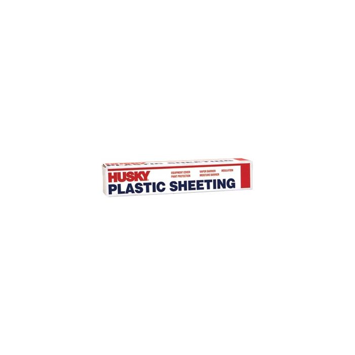Husky Clear Polyethylene Plastic Sheeting