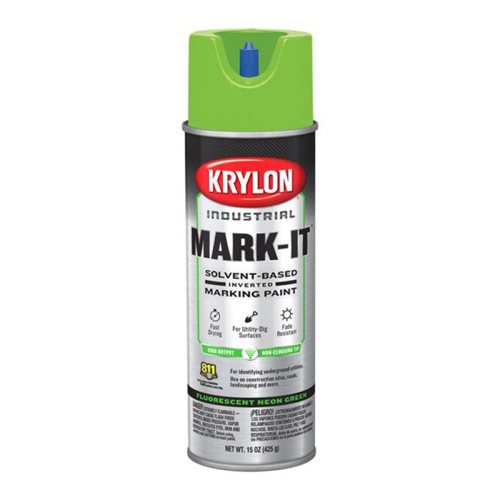 Krylon 15oz APWA Inverted Marking Contractor Solvent Based Sprays