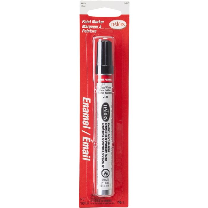 Testors 1/3oz White Gloss Enamel Marker