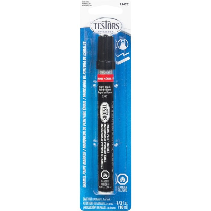 Testors 1/3oz Black Gloss Enamel Marker