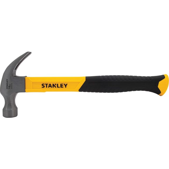 Stanley Tool 16oz Curved Claw Hammer Fiberglass Handle