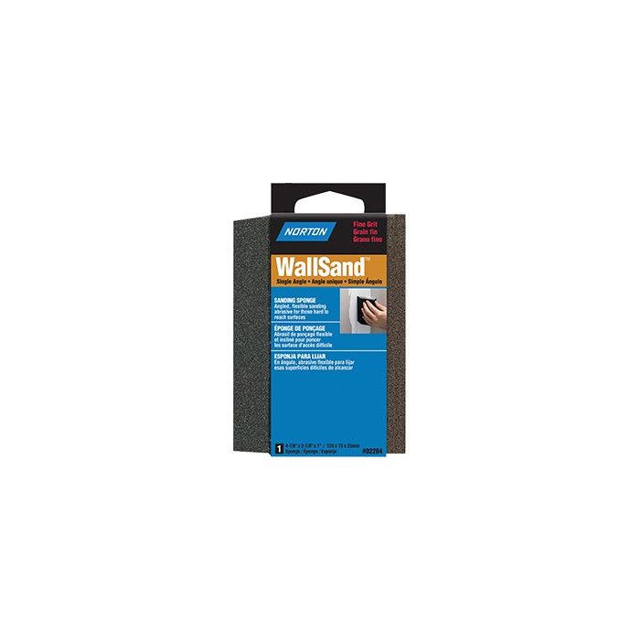 Norton 4-7/8" x 2-7/8" x 1" WallSand Fine Single Angle Sponge