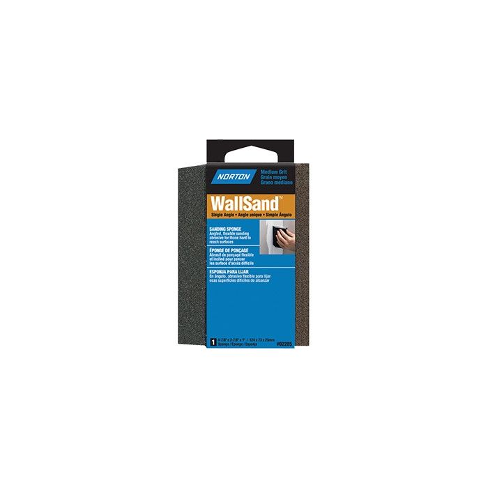 Norton 4-7/8" x 2-7/8" x 1" WallSand Med Single Angle Sponge