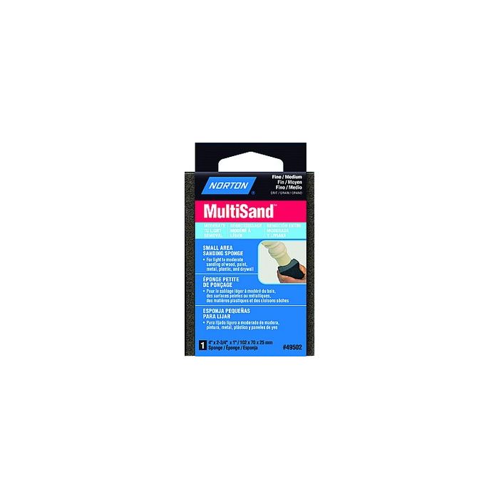 Norton 4" x 2-3/4" x 1" MultiSand Fine/Medium Sponge