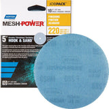 Norton 5" 220G Mesh Power Hook & Sand Sanding Disc - 10pk