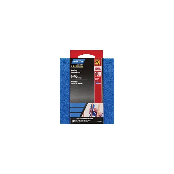 Norton 120 ProSand Contour Sanding Sponge 2Pk