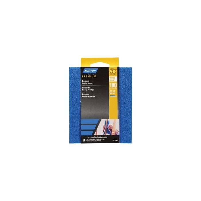 Norton 180 ProSand Contour Sanding Sponge 2Pk