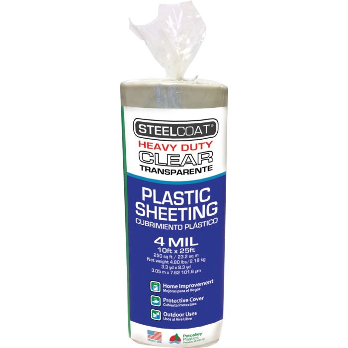 Petoskey 10' x 25' Steelcoat Clear Plastic Sheeting