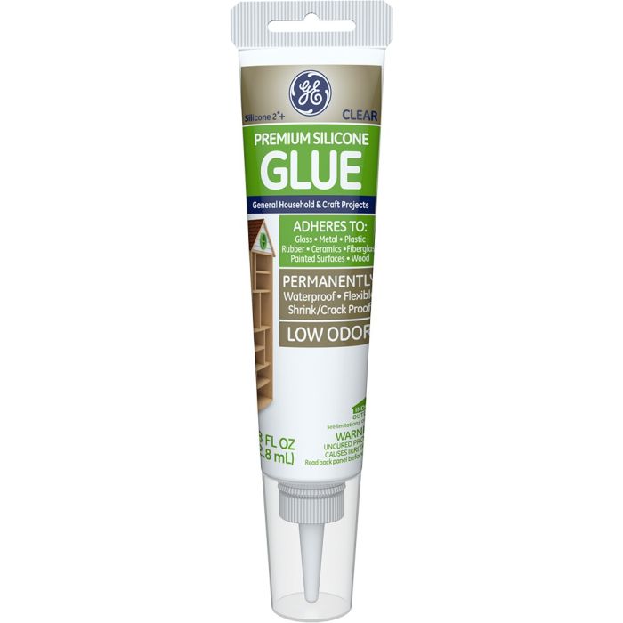 GE 2.8oz Clear Silicone II Household Glue