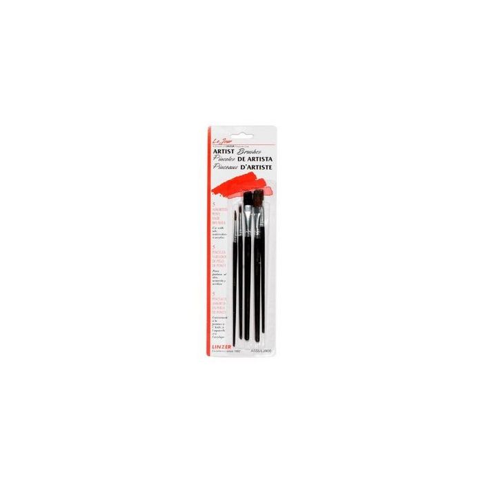 ArroWorthy 5-Piece Assorted Pony Hair Artist Brush Set