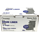 Frost King 3mil 55gal 36" x 56" Black Drum Liner (15ct)