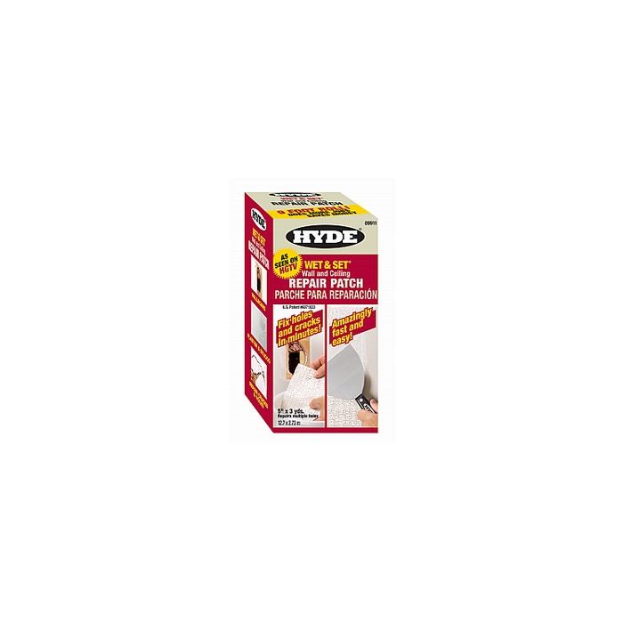 Hyde 5" x 9' Wet & Set Drywall Repair Roll 3Yd