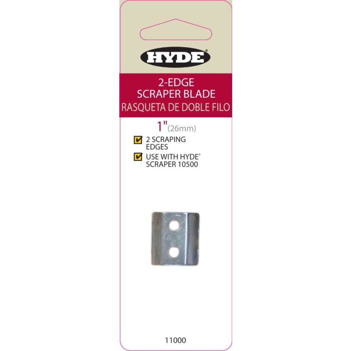 Hyde 1" 2-Edge Scraper Replacement Blade For 10000 & 10500