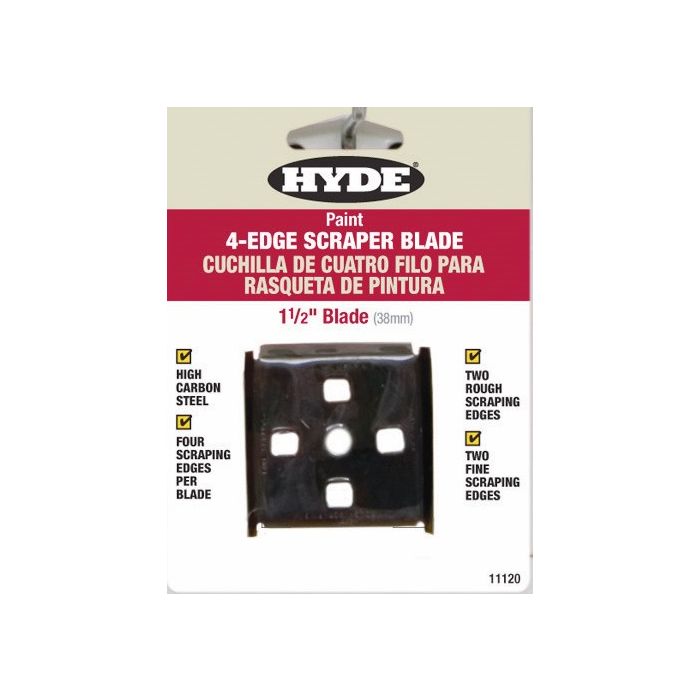 Hyde 1-1/2" 4-Edge Scraper Replacement Blade For 10260 & 10530