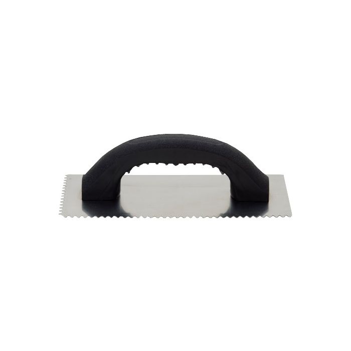 Hyde 4-1/4" x 9-1/4" V Notch Adhesive Trowel Steel Blade