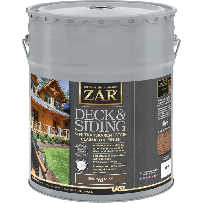 ZAR Classic Semi-Transparent Oil Finish Deck and Siding Stains