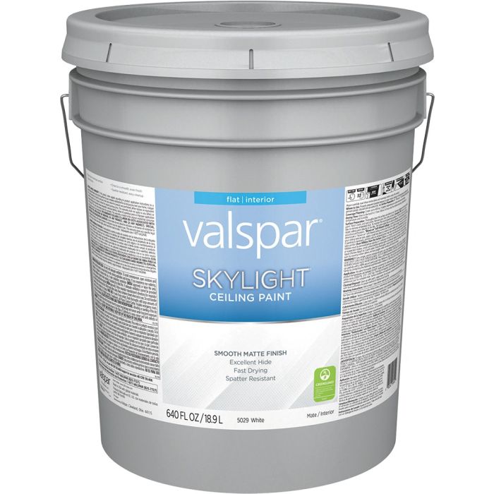 Valspar 5gal Flat Finish White Skylight Ceiling Paint