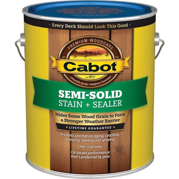 Cabot 1gal Cordovan Brown Semi-Solid Deck & Siding Stain
