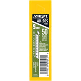 OLFA AB-50S 9mm 13-Pt Stainless-Steel Precision Snap-Off Blades (50pk)