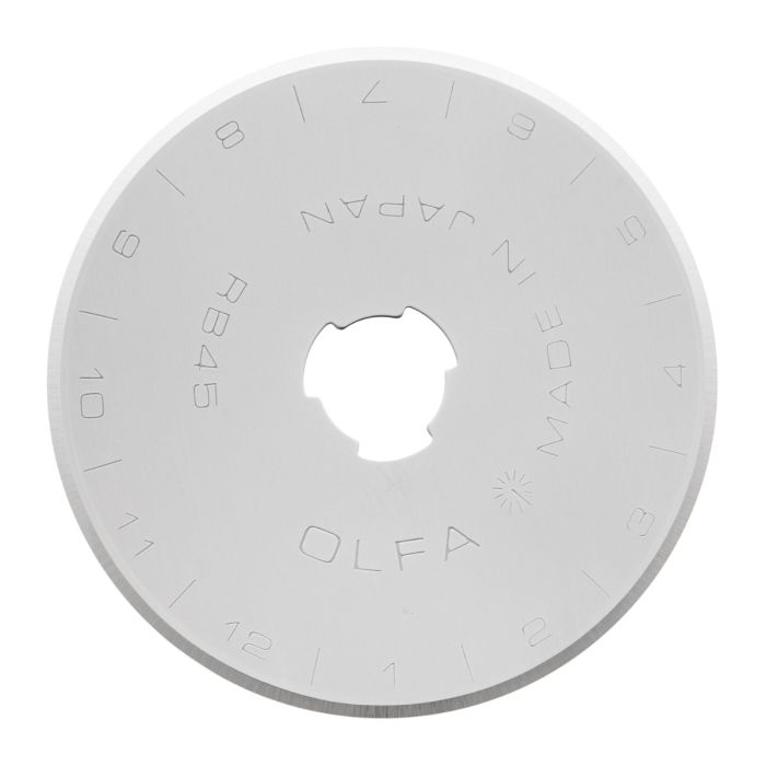 OLFA 45mm Tungsten Steel Rotary Blade for use w/ 45-C 5pk