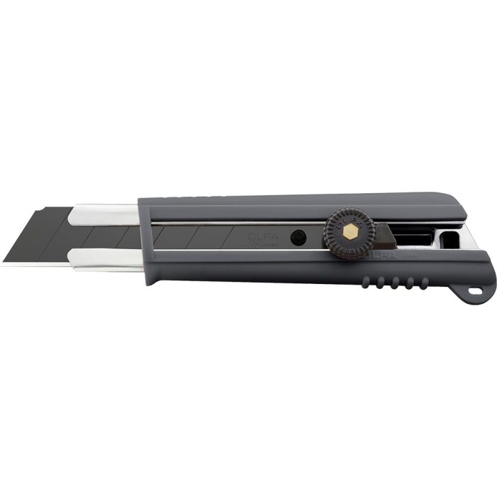 OLFA NH-1 25mm 7-Pt Rubber Grip Ratchet-Lock Extra Heavy-Duty Snap-Off Utility Knife