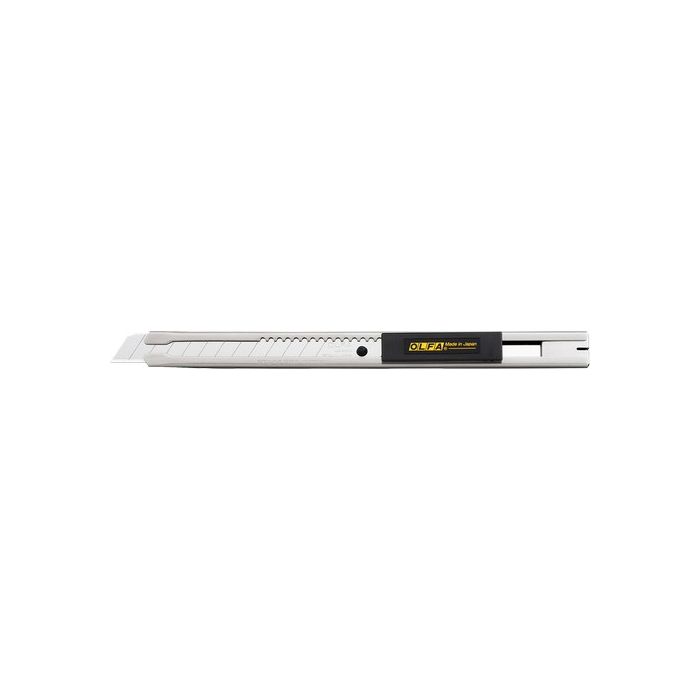 OLFA SVR-2 9mm 13-Pt Stainless-Steel Auto-Lock Precision Snap-Off Utility Knife with Micro Adjustment