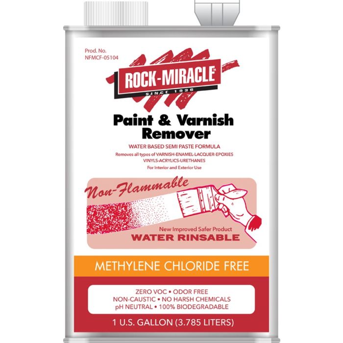 Rock Miracle 1gal Non Flammable Methylene Chloride Free Multi-layer Paint Stripper