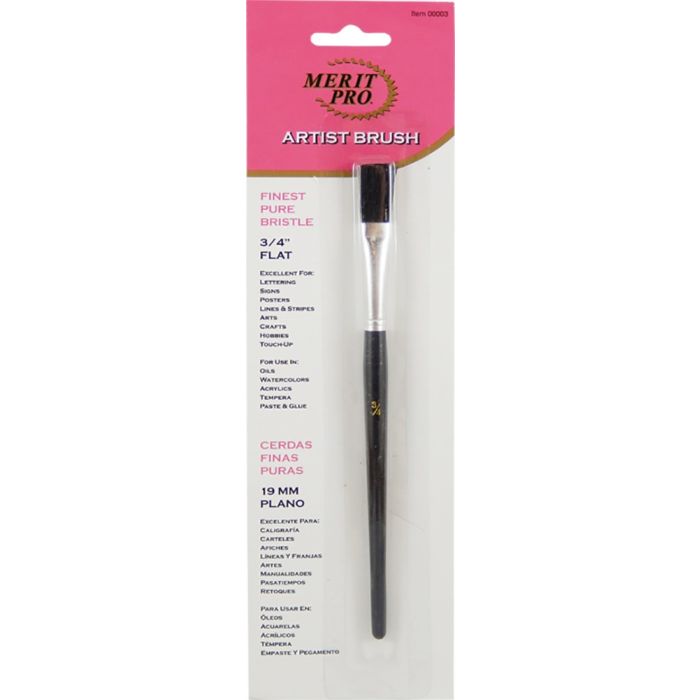 Dynamic Flat Pure Bristle Artist Brushes