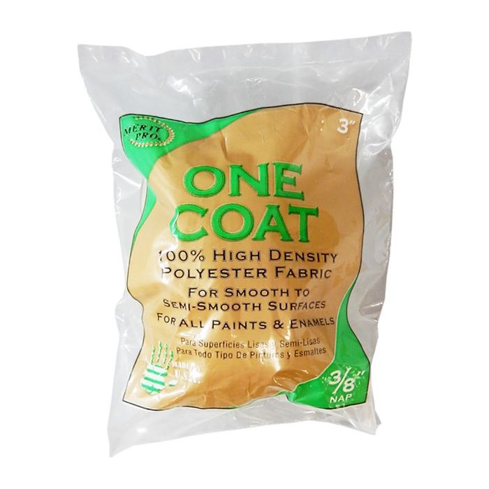 Merit Pro 3" x 3/8" Nap One Coat Roller Cover