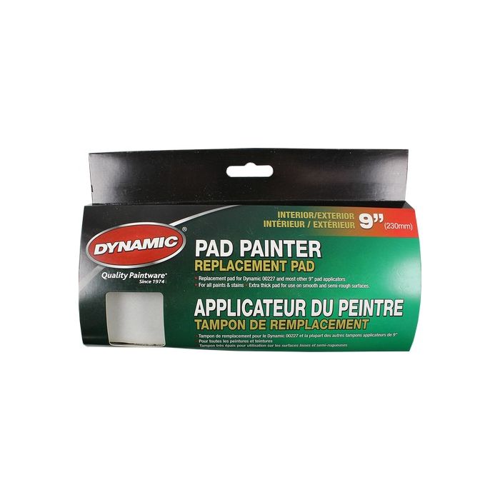 Dynamic 9" Premium Interior/Exterior Pad Painter Refill (For 00227)