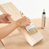 Dynamic 4" White Bristle Double Thick Chip Brush (Case of 12)