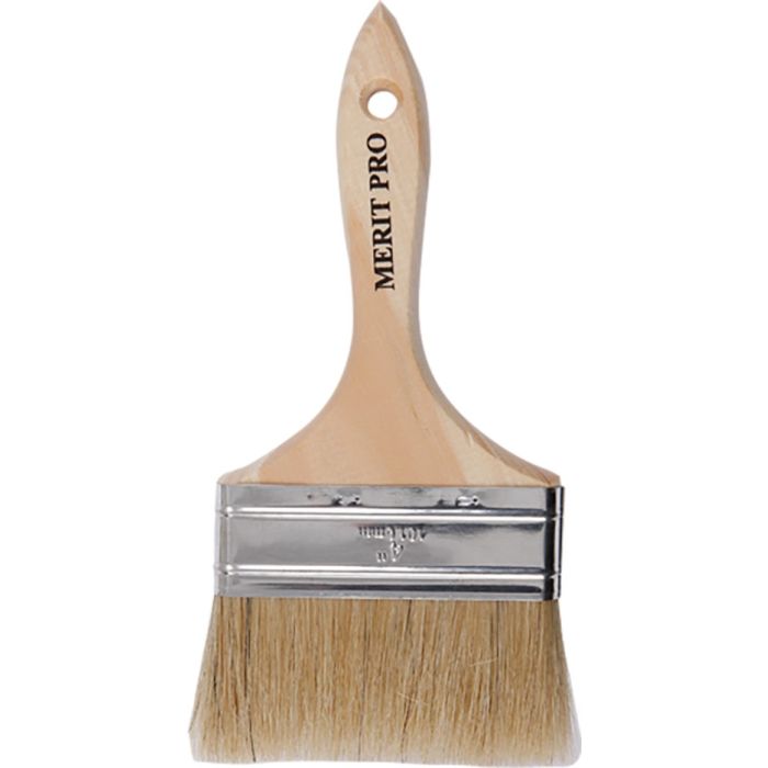 Dynamic 4" White Bristle Chip Brush (Case of 12)