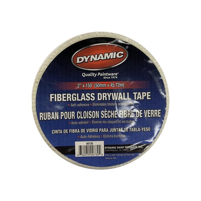 Dynamic 2" x 150' White Self Adhesive Mesh Drywall Tape