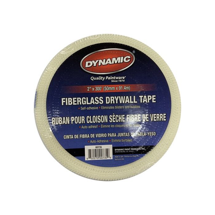 Dynamic 2" x 300' White Self Adhesive Mesh Drywall Tape