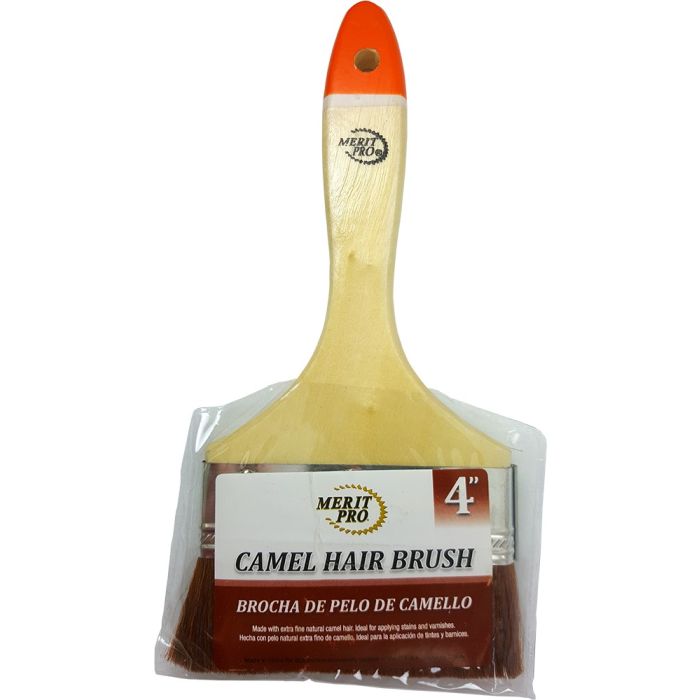 Merit Pro 4" Camel Hair Paint Brush (Case of 12)