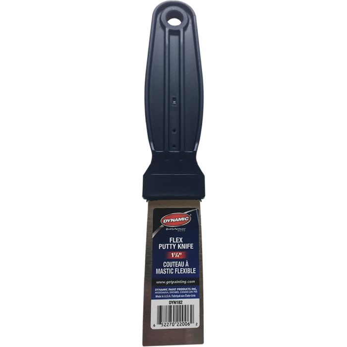 Dynamic 1-1/4" DIY Flex Putty Knife w/Carbon Steel Blade
