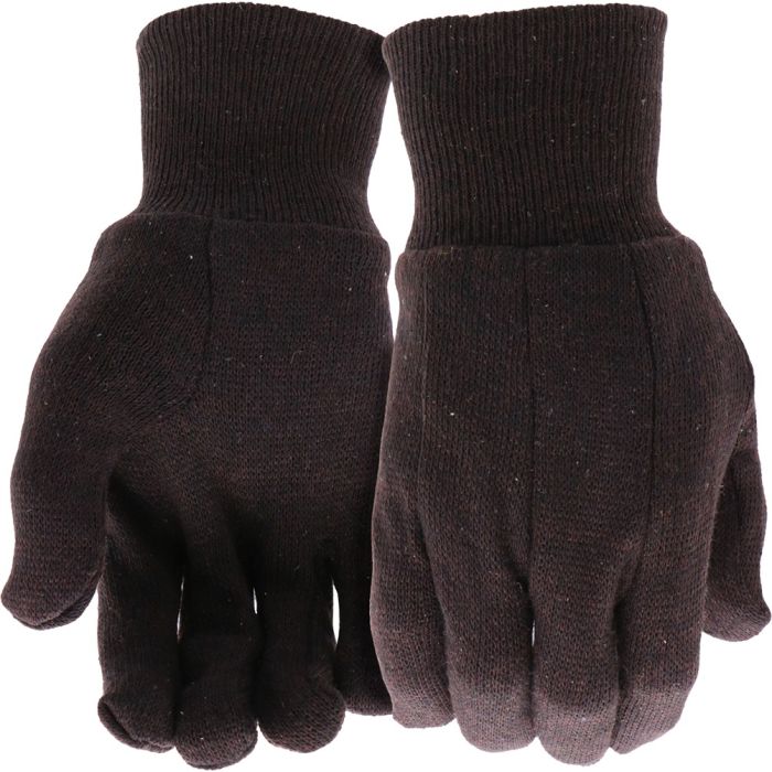 Boss Lrg Brown Jersey Glove (2 pair pack)