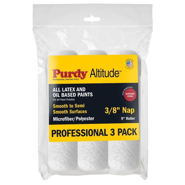 Purdy 9" x 3/8" Nap Altitude Microfiber/Polyester Blend Roller Cover (3pk)