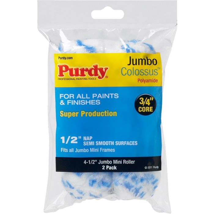 Purdy 4.5" x 1/2" Nap Jumbo Colossus Mini Roller (2pk)