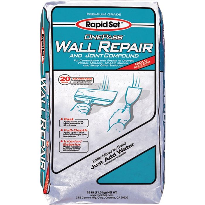 Rapid Set 25lb Bag One Pass Wall Repair & Joint Compound