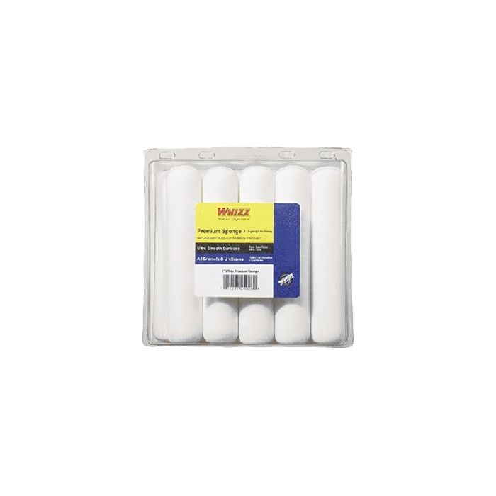Whizz 6" Premium White High Density Concave Foam Mini roller 10pk