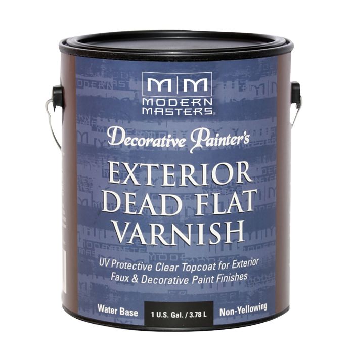 Modern Masters 1gal Dead Flat Varnish Exterior Clear Top Coat