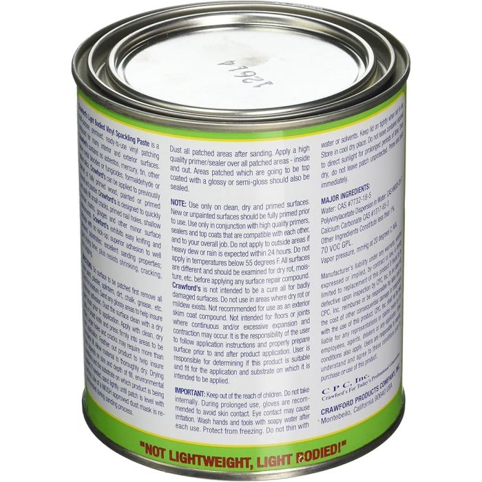 Crawfords Light Bodied Spackling Paste