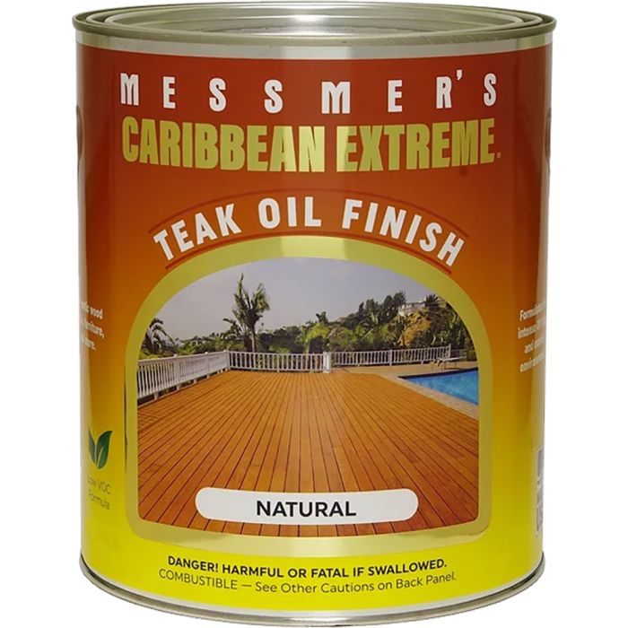 Messmers 1Qt Caribbean Extreme Teak Oil Natural