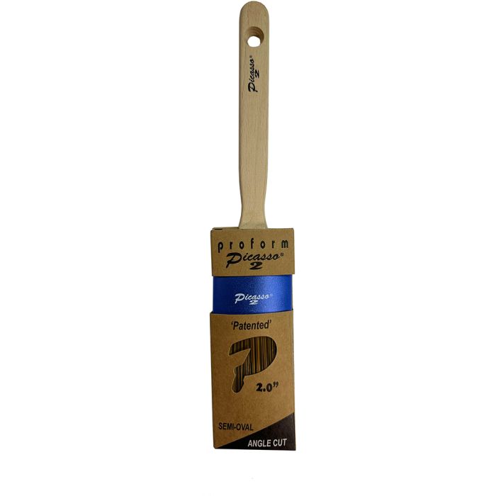 Proform 2" Generation 2 Picasso Standard Handle Oval Angled PBT/Nylon Blended Paint Brush