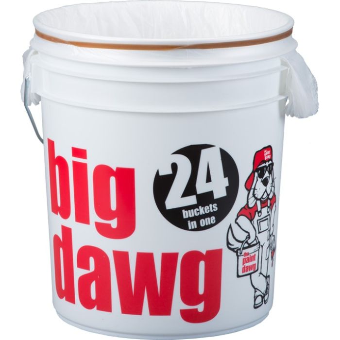 Dripless 5gal Big Dawg Bucket w/24 Pre-Packed Liners
