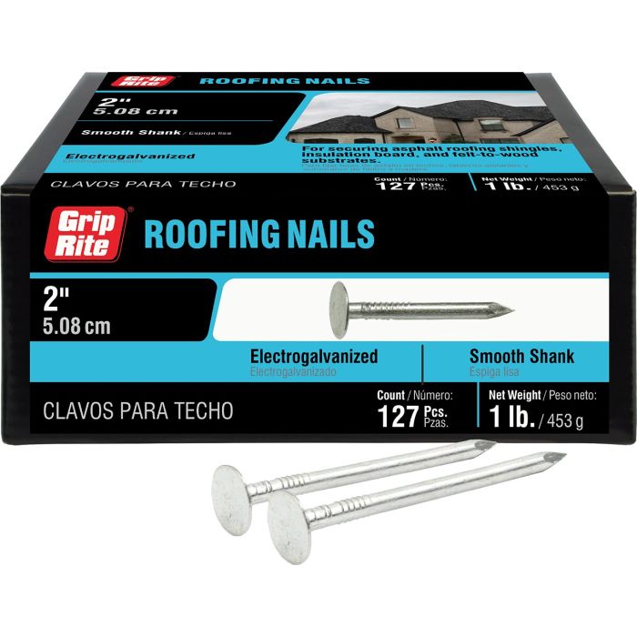 Grip-Rite Electrogalvanized Roofing Nails