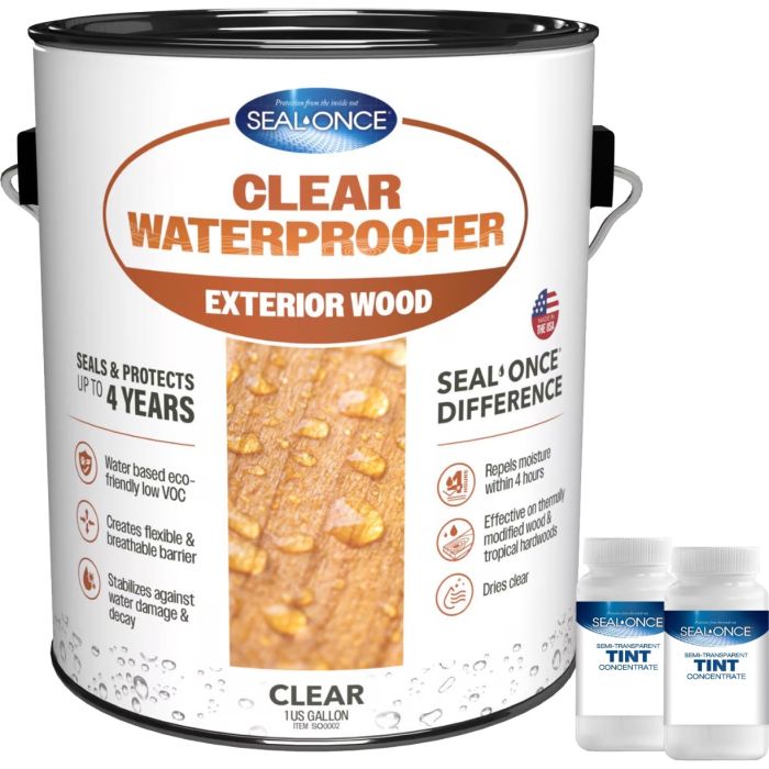Seal-Once Custom Semi-Transparent Exterior Wood Stain & Waterproofer