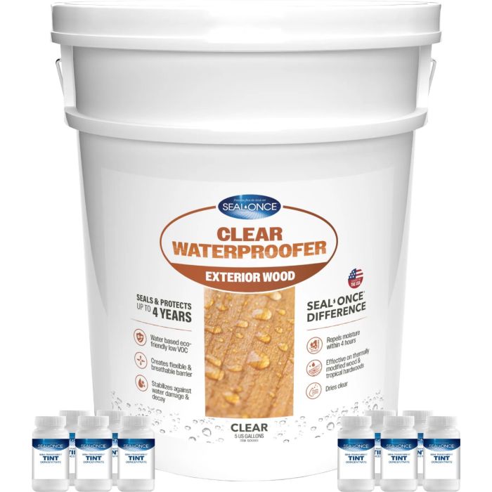 Seal-Once Custom Semi-Transparent Exterior Wood Stain & Waterproofer