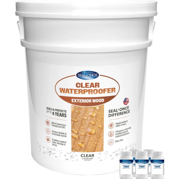 Seal-Once Custom Semi-Transparent Exterior Wood Stain & Waterproofer